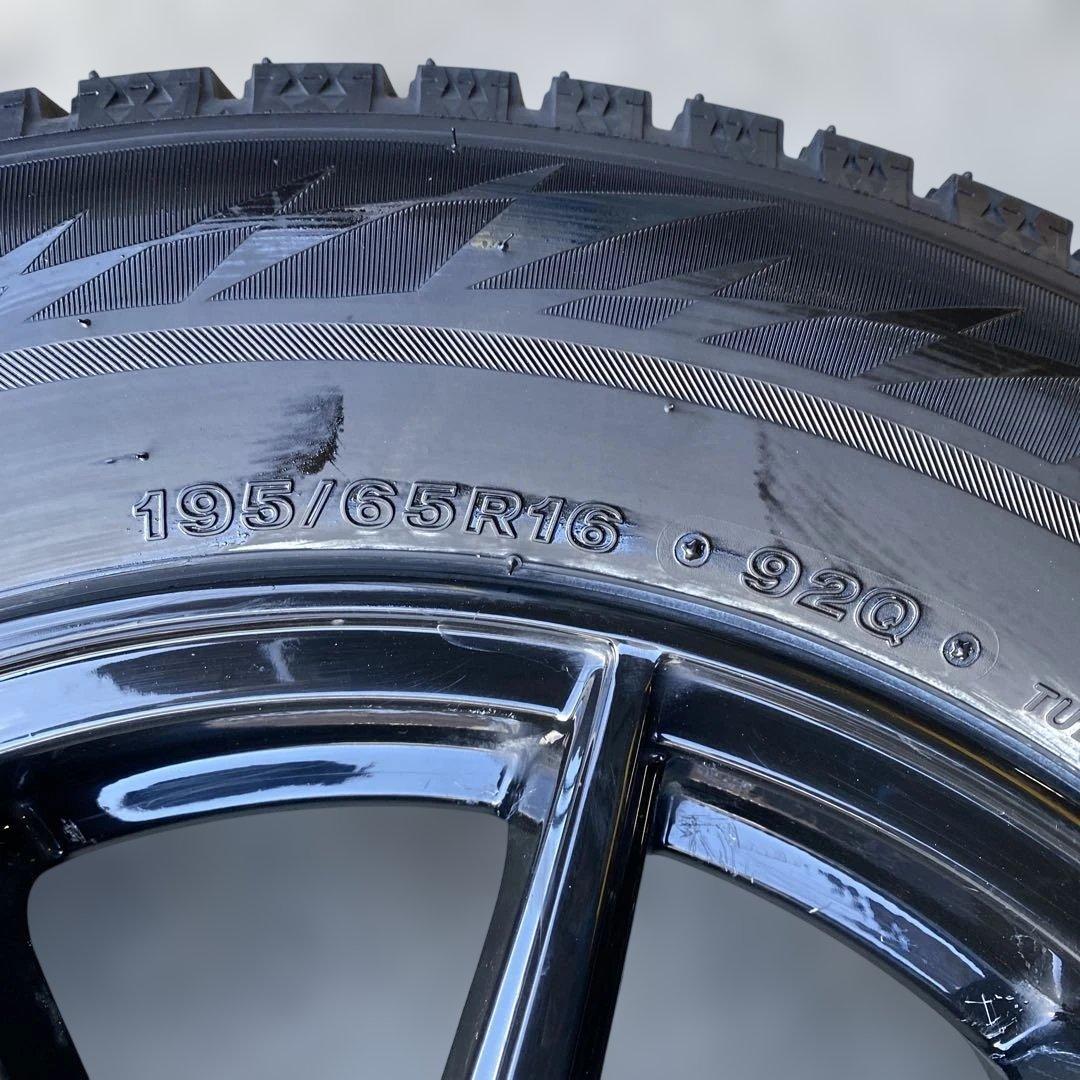 中古バリ溝ブリヂストンスタッドレスセット195/65R16 ライズ、ロッキー