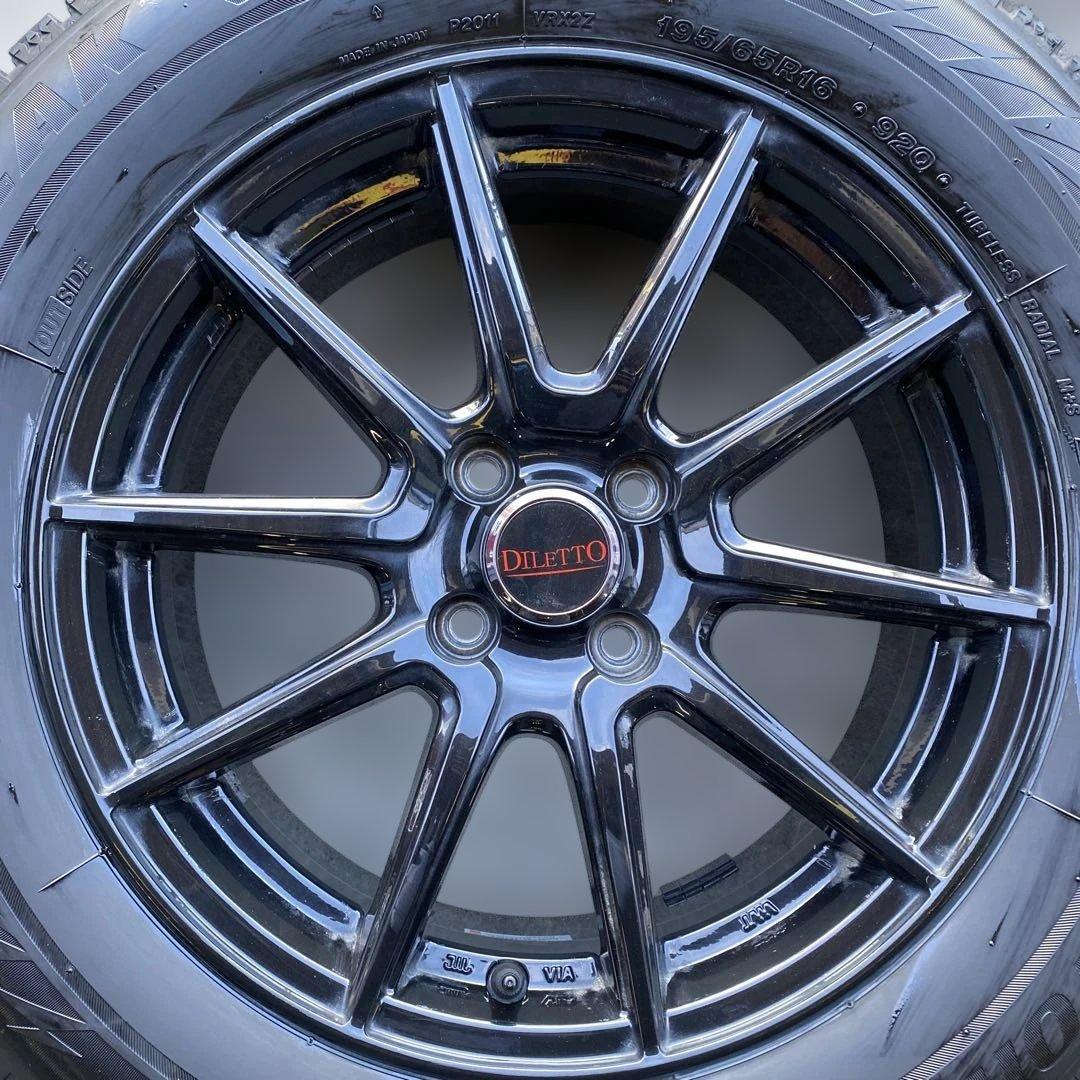 中古バリ溝ブリヂストンスタッドレスセット195/65R16 ライズ、ロッキー