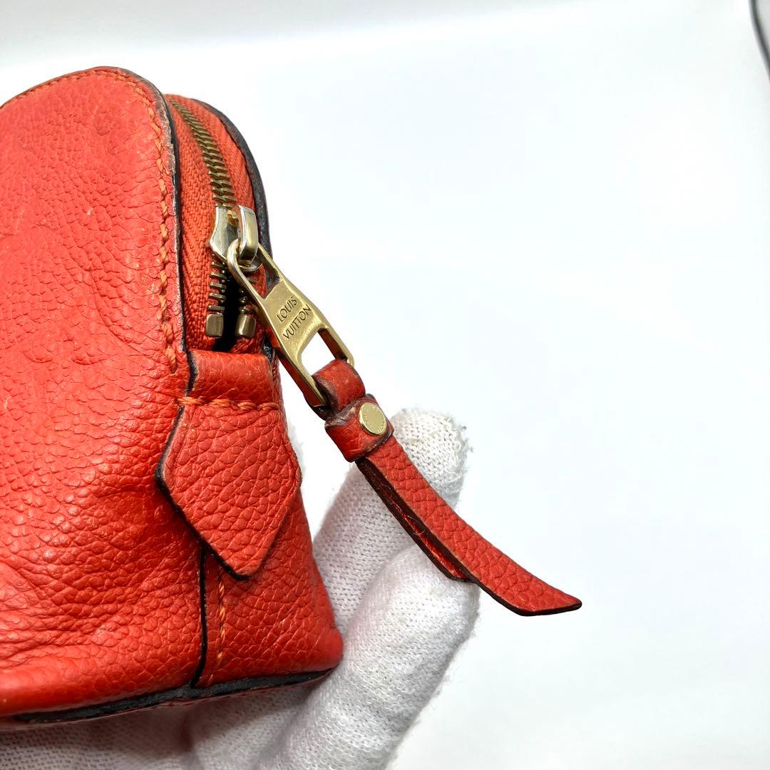 【良品】ルイヴィトン ポシェット コスメティック ポーチ アンプラント 赤