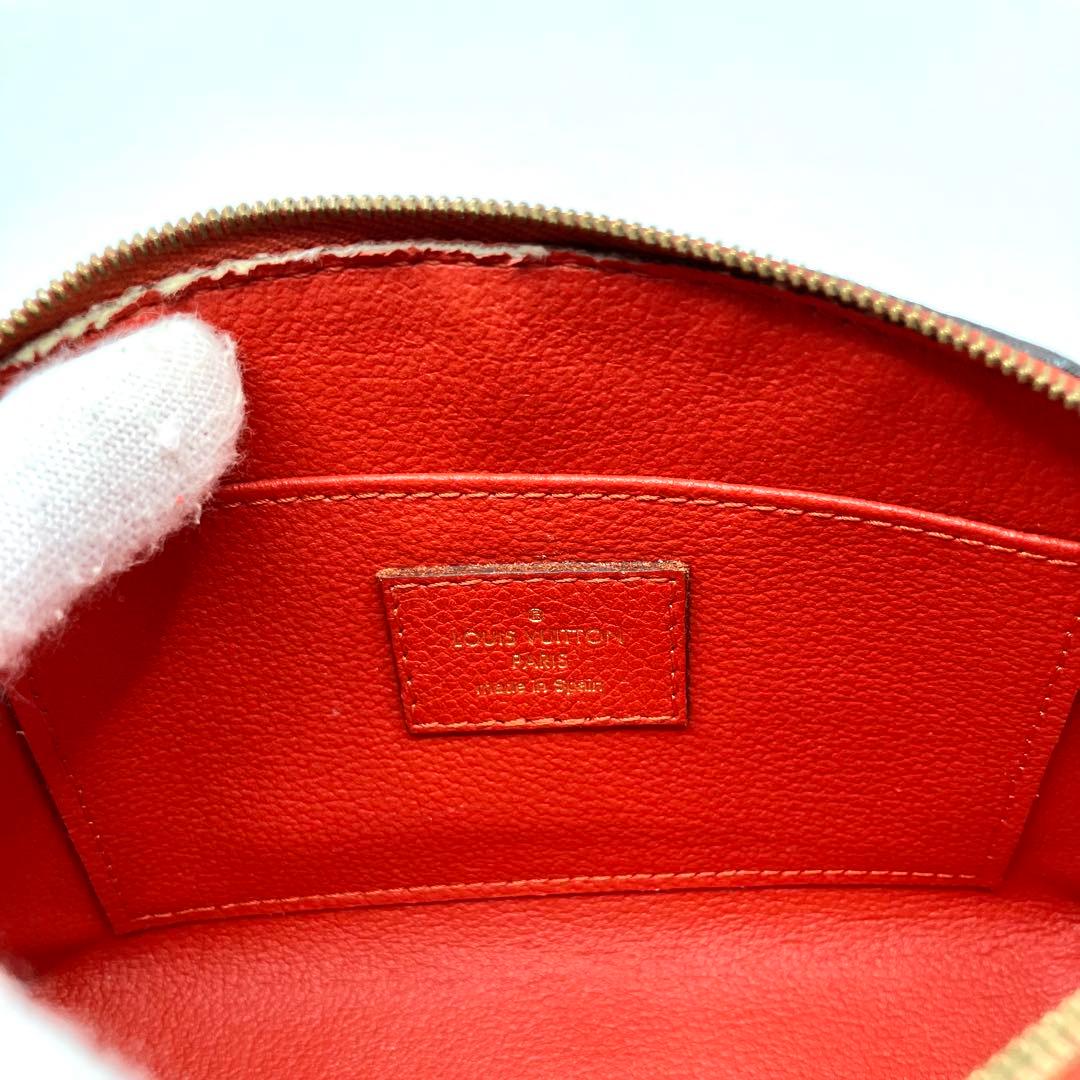 【良品】ルイヴィトン ポシェット コスメティック ポーチ アンプラント 赤