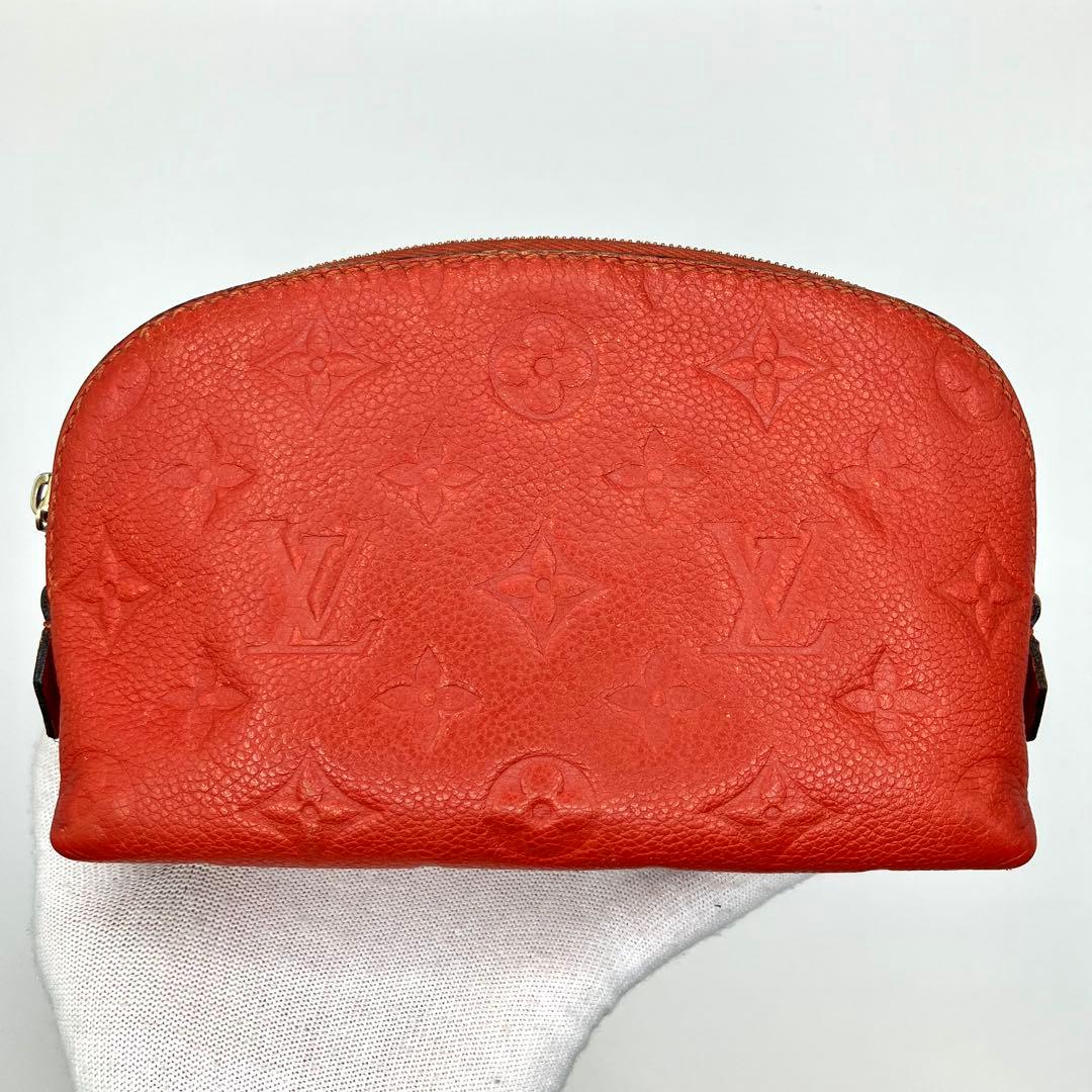 【良品】ルイヴィトン ポシェット コスメティック ポーチ アンプラント 赤