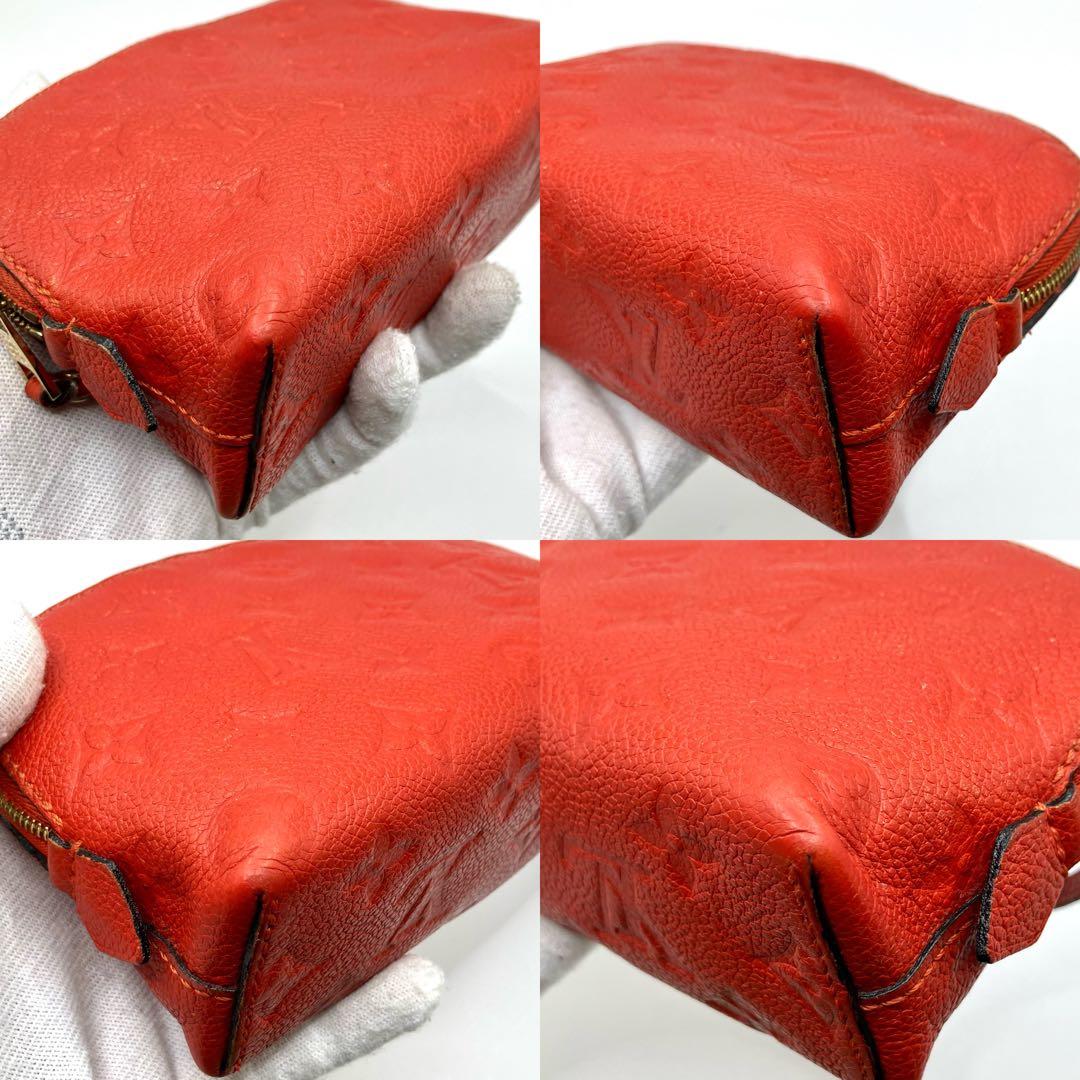 【良品】ルイヴィトン ポシェット コスメティック ポーチ アンプラント 赤