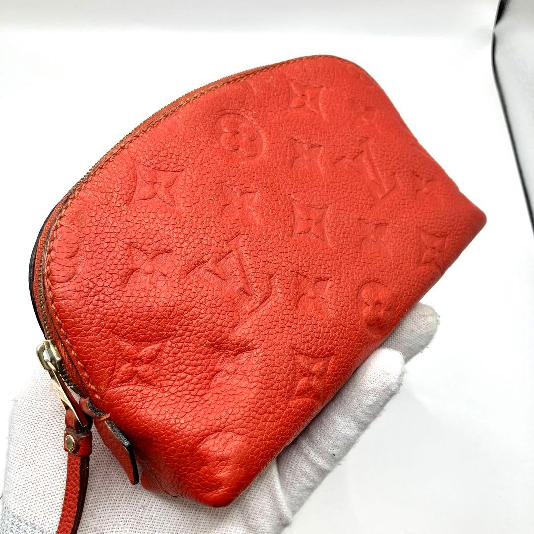 【良品】ルイヴィトン ポシェット コスメティック ポーチ アンプラント 赤