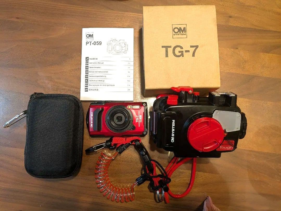 OM SYSTEM TG-7 防水カメラ PT-059 防水ハウジング セット