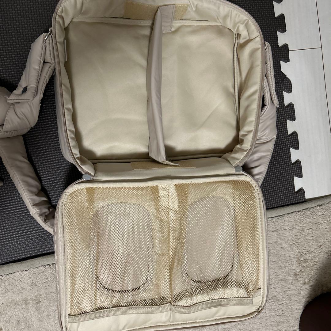 calin カラン マザーズバッグ ラテ