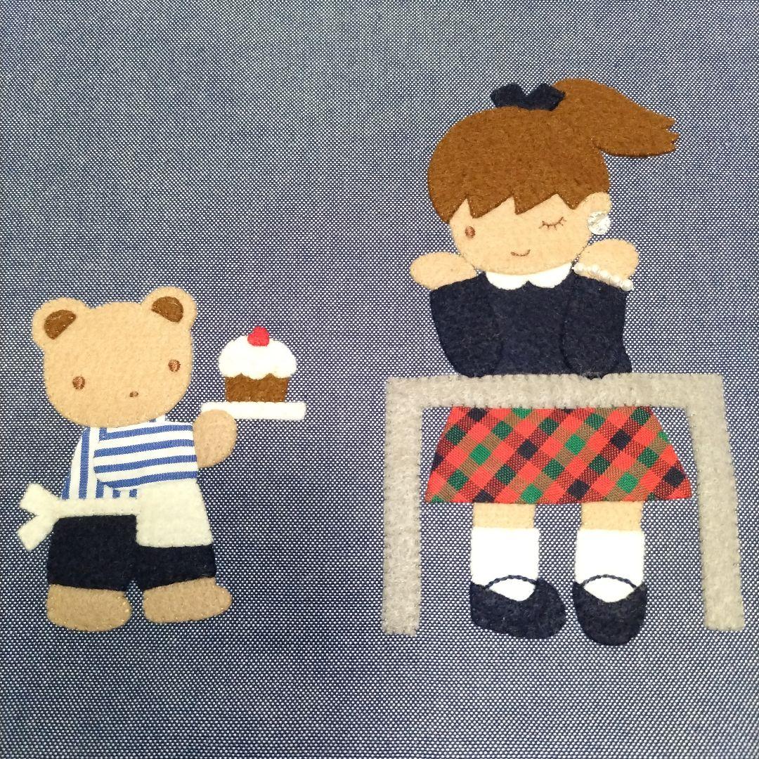 emma.　目立つ汚れなし　ファミリア　デニムバッグ ARCHIVE