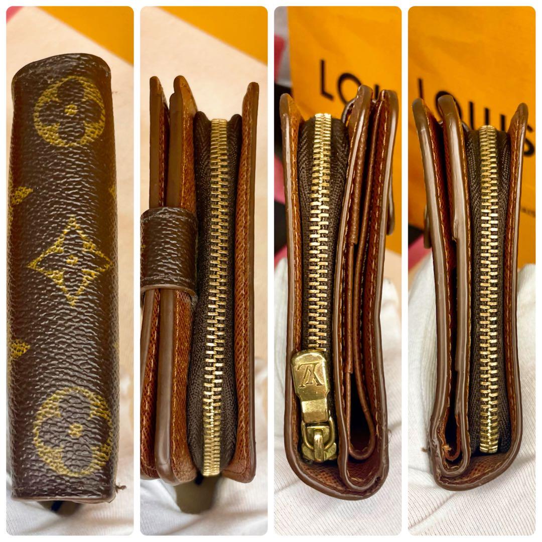 ✨極美品✨ヴィトン モノグラム コンパクトジップ 二つ折り財布 ラウンド