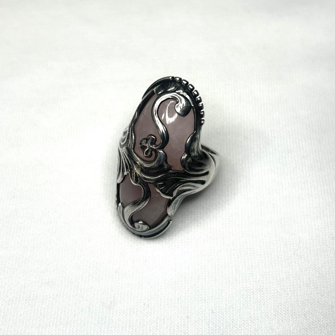 k*o様   ローズクォーツ シルバー925 リング16.