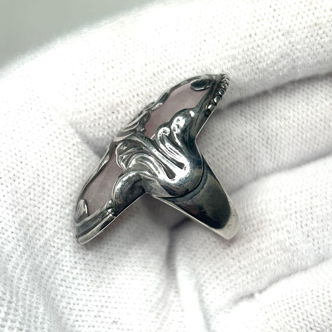 k*o様   ローズクォーツ シルバー925 リング16.