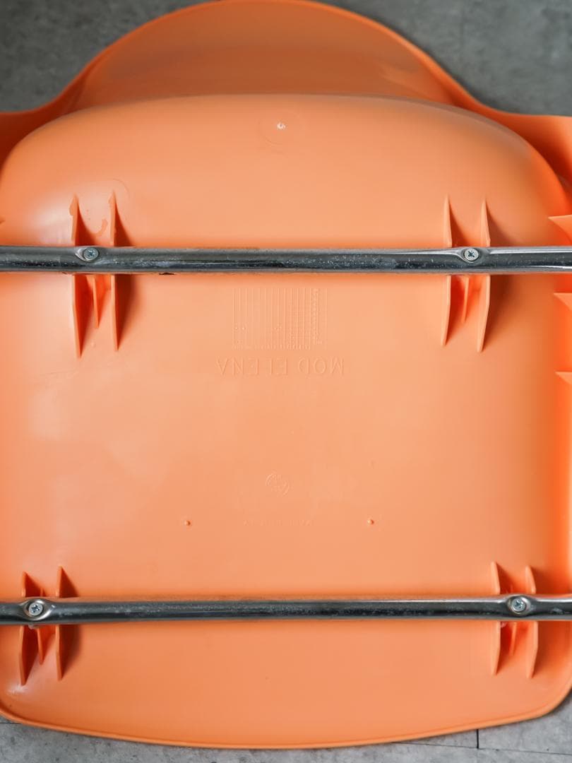 MOD ELENA スタッキングチェア 2脚 オレンジ色 ミッドセンチュリー