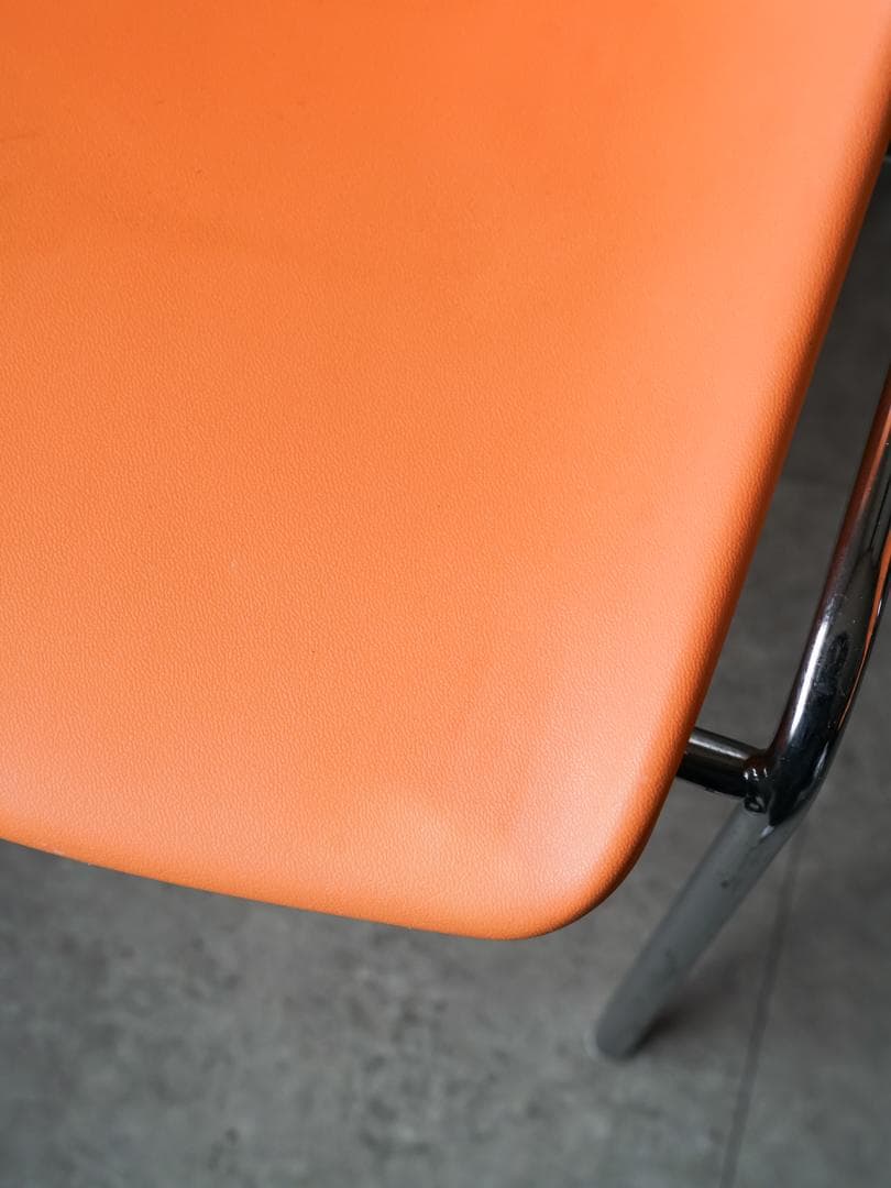 MOD ELENA スタッキングチェア 2脚 オレンジ色 ミッドセンチュリー