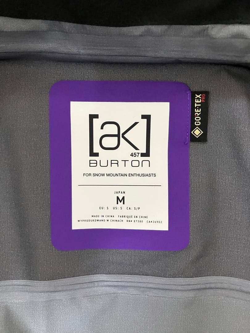 Burton [ak] 457 GORE-TEX スノーボードジャケット M