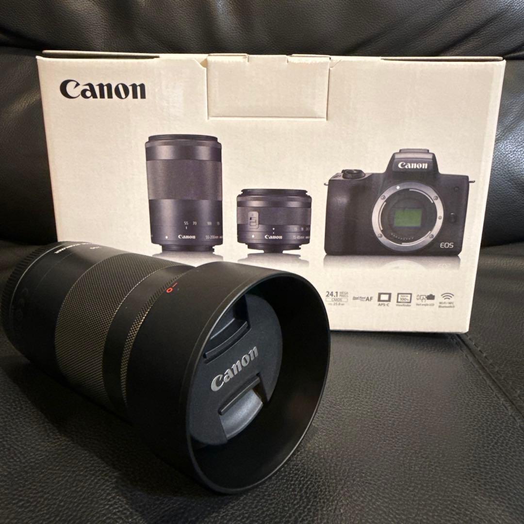 お買得！Canon EOS Kiss M ブラック+レンズ３本+おまけ複数