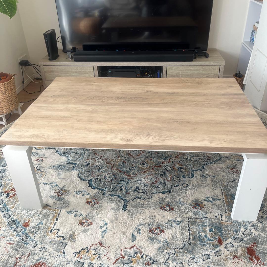 ニトリ　リビングこたつ　ナチュラルカラー（フロットR 105 VNA)