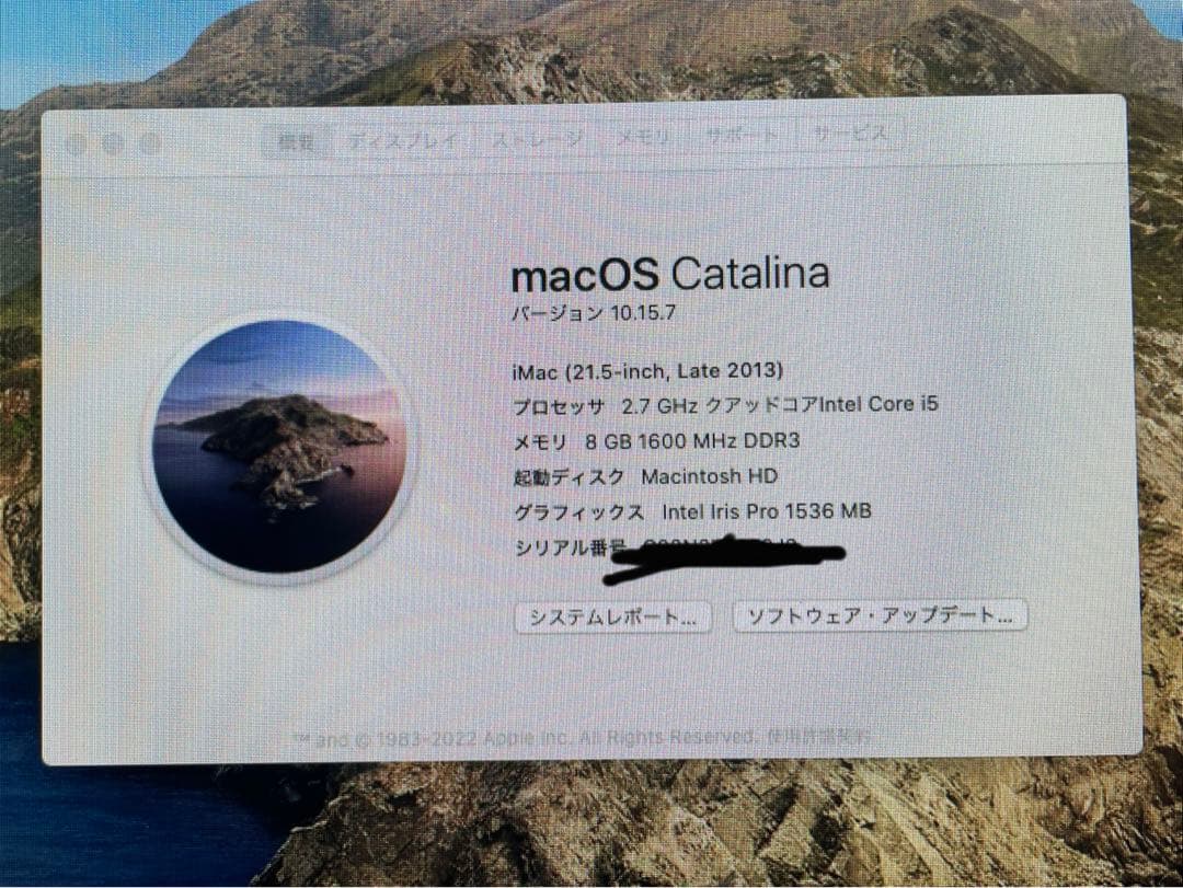 Apple iMac 21.5インチ