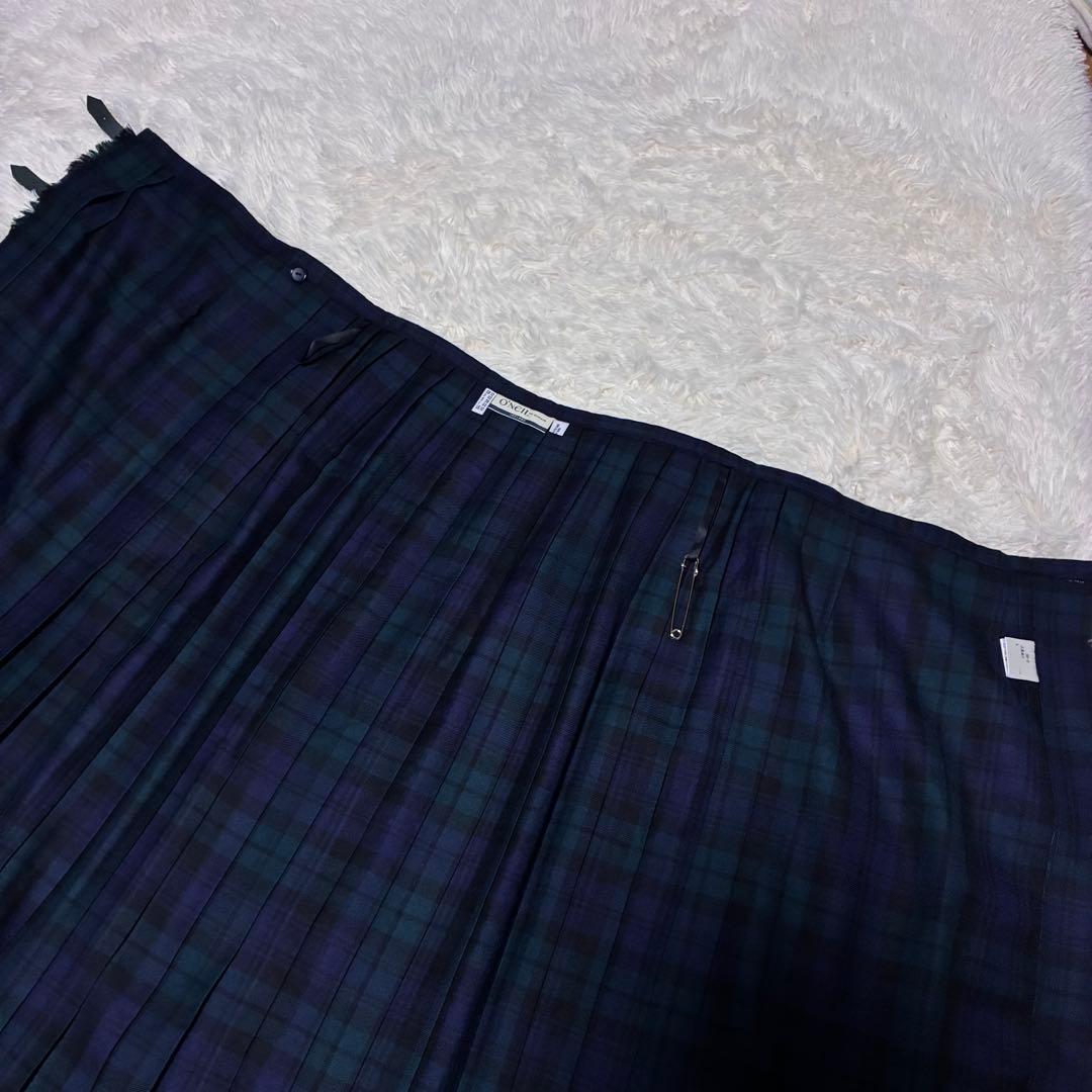 O'NEILOF DUBLINオニールオブダブリンウール プリーツラップスカート