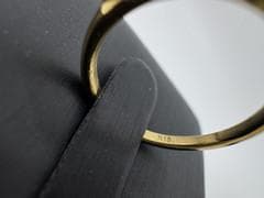 《美品/日本製18金》ゴールド ツイストデザイン リング1.41g 9号