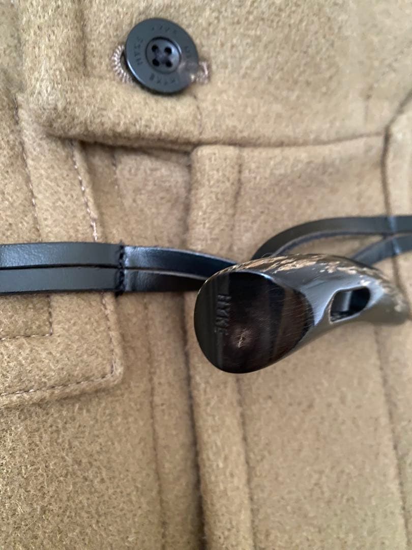 【HYKE】カーキ　ダッフルコート