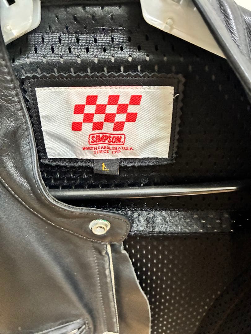 シンプソン　ライダースレザージャケット 革ジャン