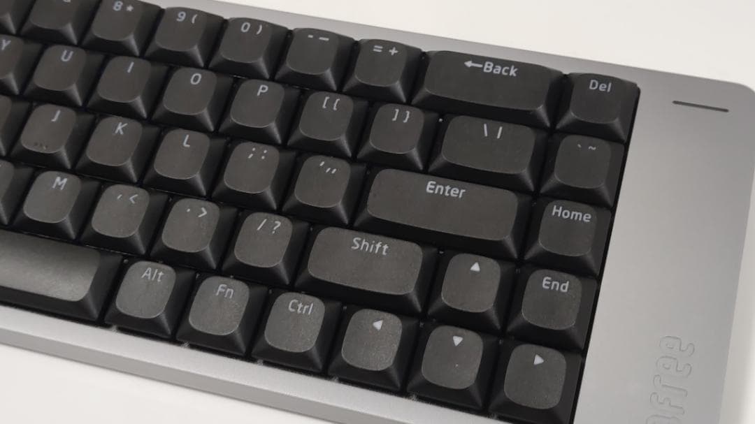 【特別限定カスタム】LOFREE FLOW2グレー（68キー） × 静音ピンク軸