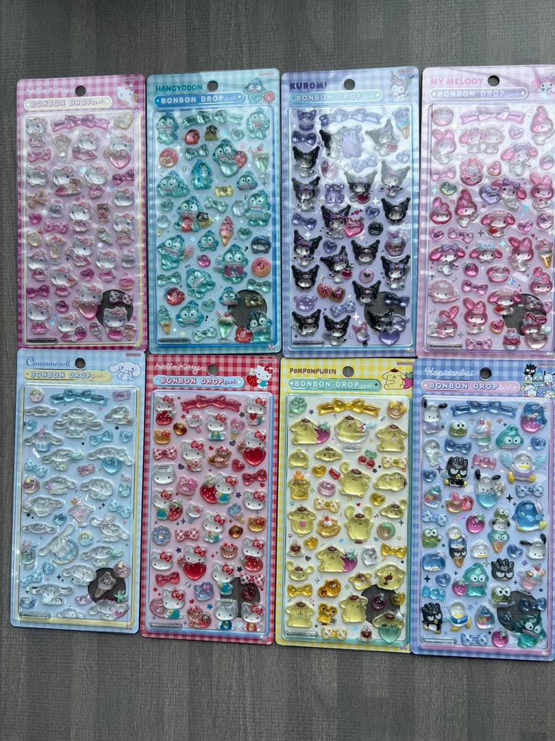 な*な様 正規品　サンリオ　ボンボンドロップシール　全8種類　コンプリート