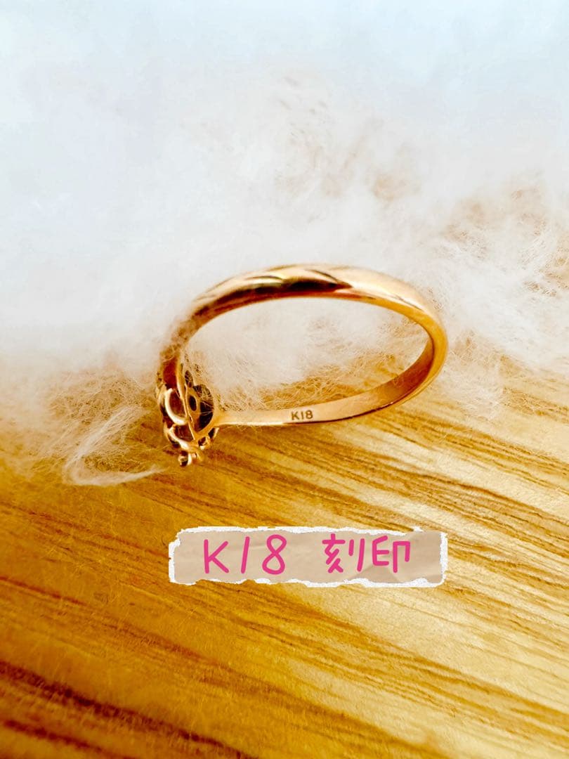 新品★Samantha Tiara K18 WPG Dia ハートリング 7号