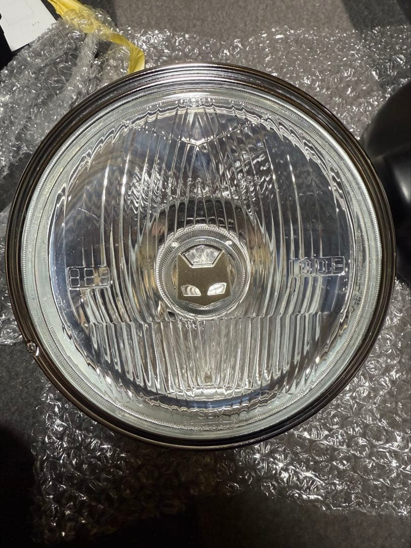 マーシャル889ドライビングランプ　クリアーレンズ　カワサキ車用ブラックケース