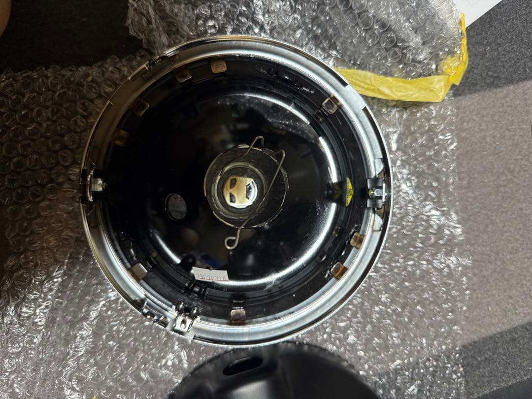 マーシャル889ドライビングランプ　クリアーレンズ　カワサキ車用ブラックケース