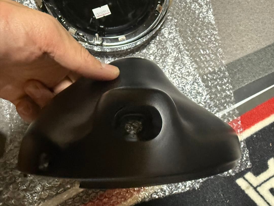 マーシャル889ドライビングランプ　クリアーレンズ　カワサキ車用ブラックケース