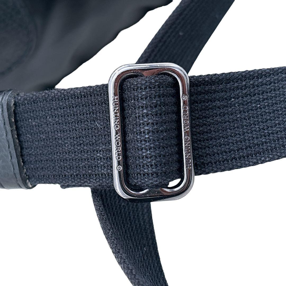 【美品】ハンティングワールド メッセンジャーバッグ サコッシュ バチュークロス