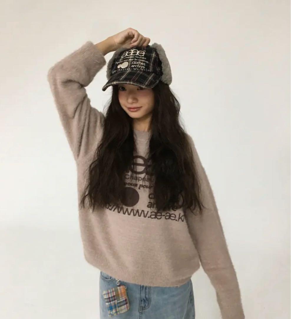 帽子 aeae WEB LOGO TROOPER CAP [BLACK]