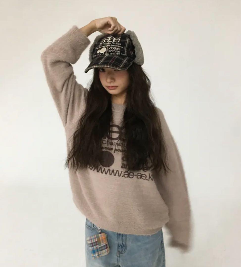 帽子 aeae WEB LOGO TROOPER CAP [BLACK]