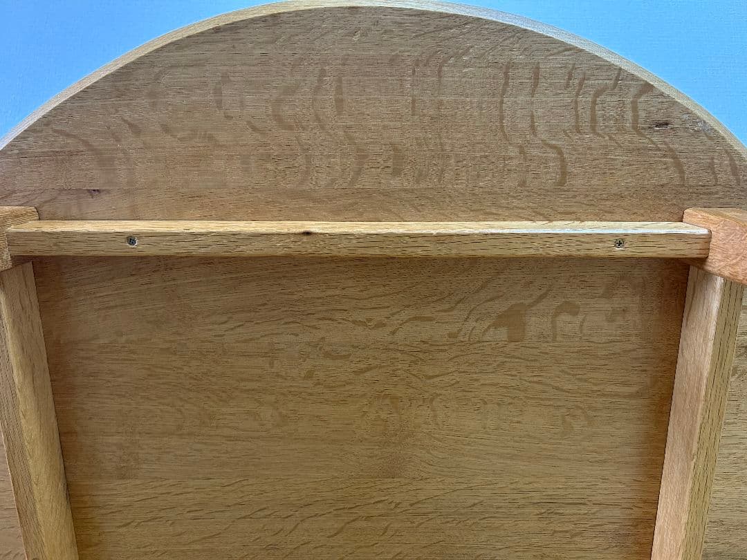 ちゃぶ台　ローテーブル　無垢　ナラ材　木製円形座卓