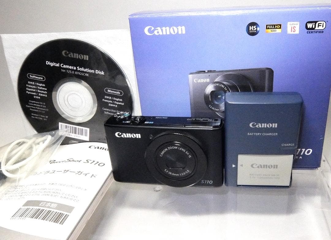 Canon powershot S110 　美品　ストロボ不具合あり 週末セール