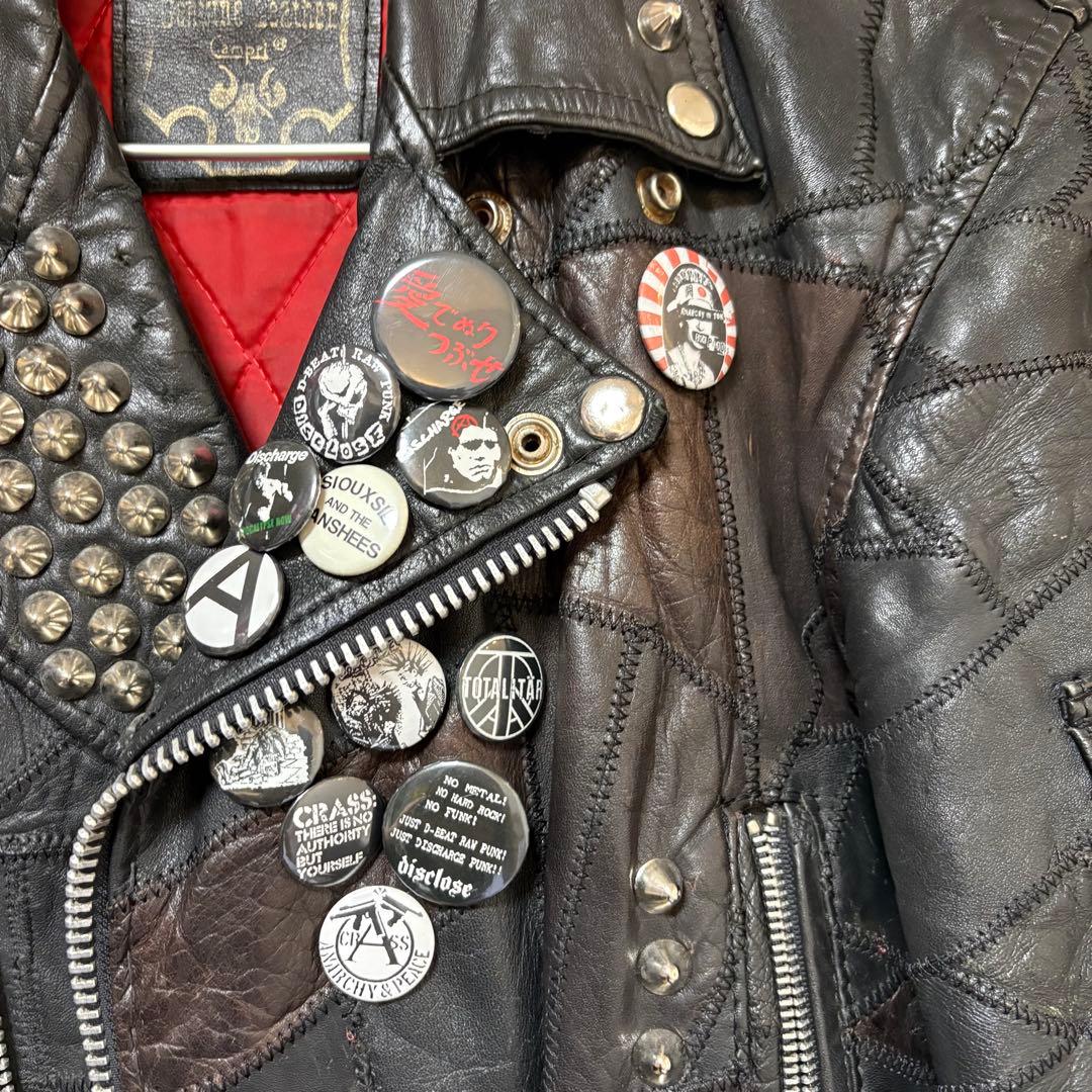 y*a様 80s ツギハギジャンCampri カンプリVOLTA ライダース 鋲