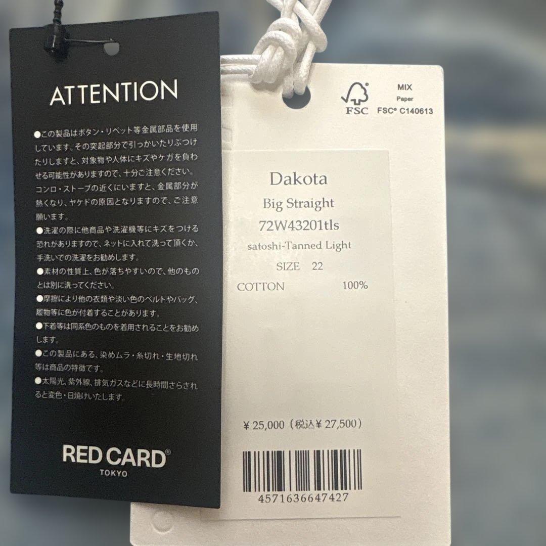 RED CARDレッドカード Dakotaダコタ　22 新品
