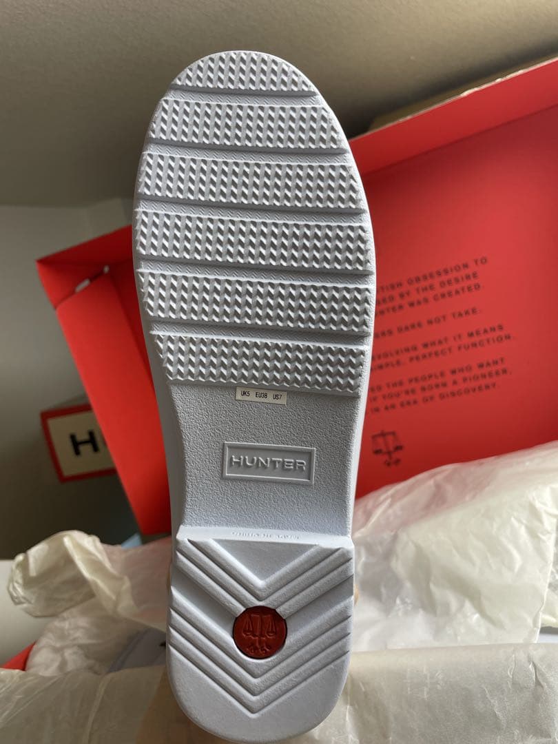 新品未使用　HUNTER ロングレインブーツ