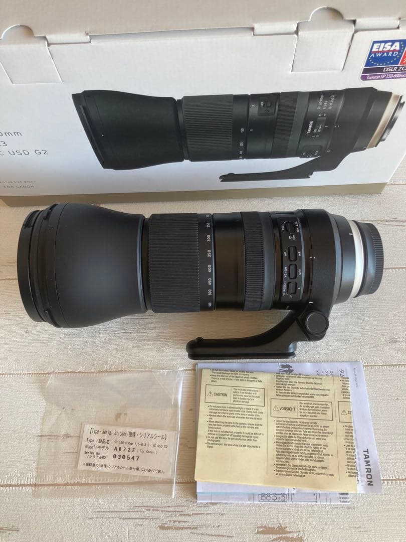 レンズ(ズーム) TAMRON SP 159-600nm F/5-6.3 Di VC USD G2