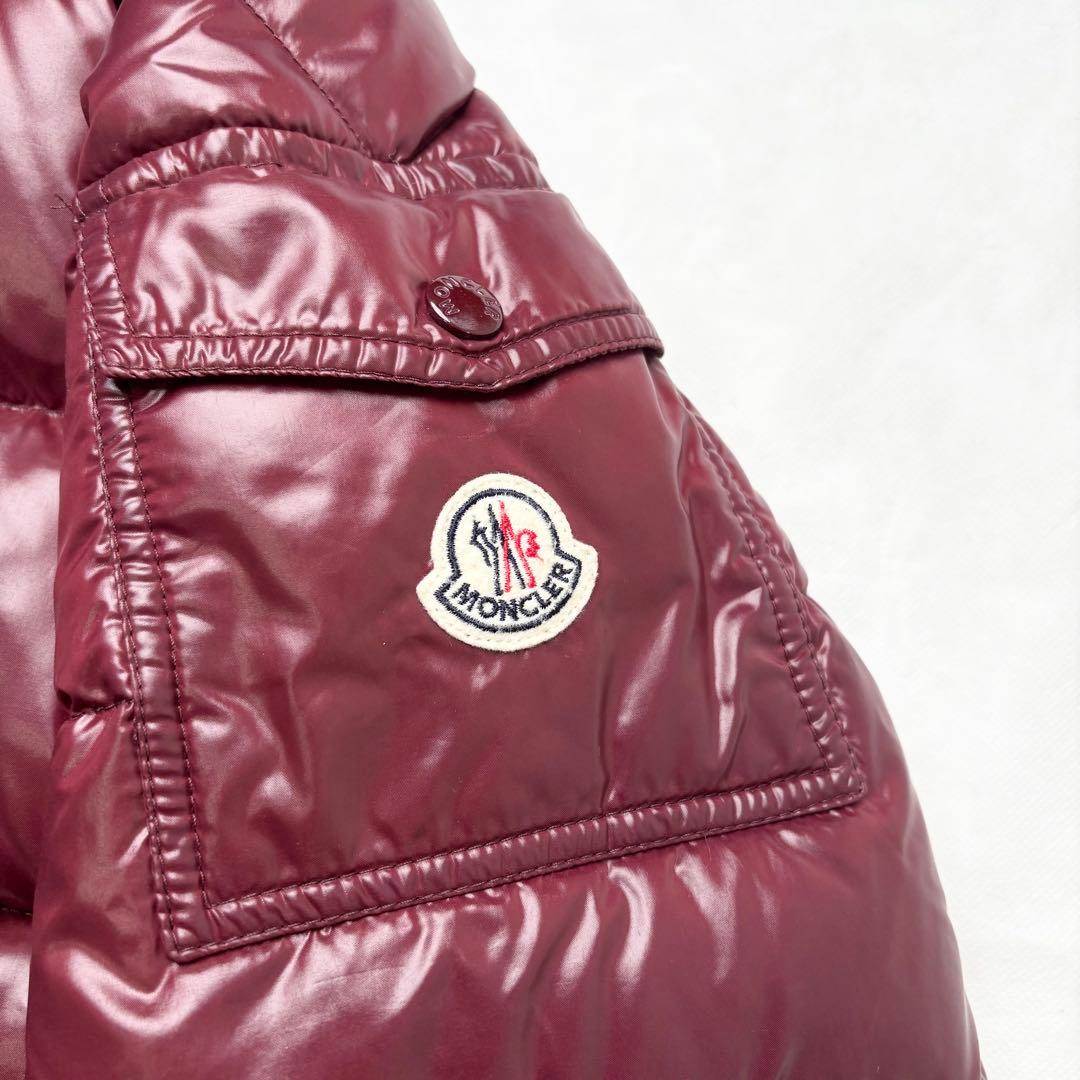 モンクレール ダウンジャケット MAYA 希少サイズ4 フード ロゴワッペン