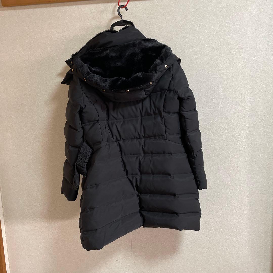 ZARAブラックダウンジャケット フード付き