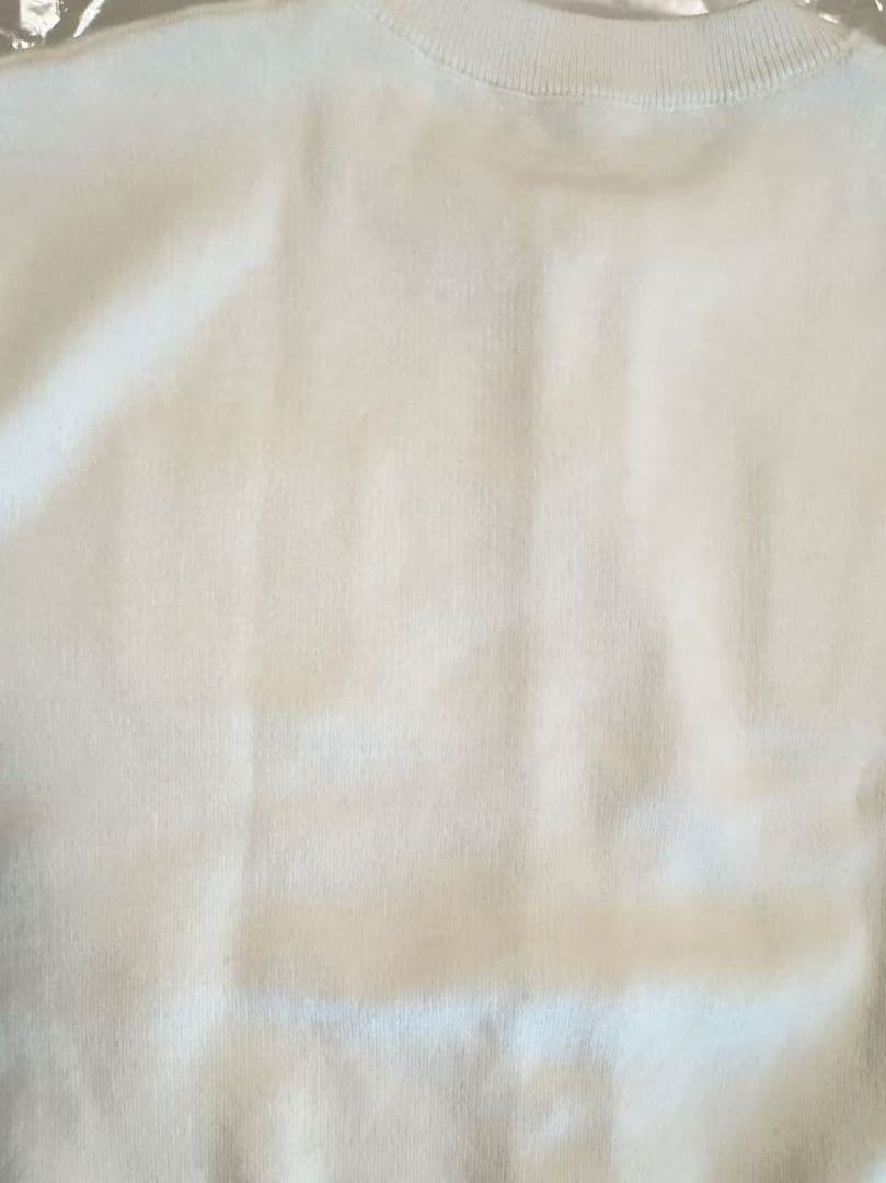 キャバン　コットンカシミヤ クルーネックカーディガン　S　ホワイト