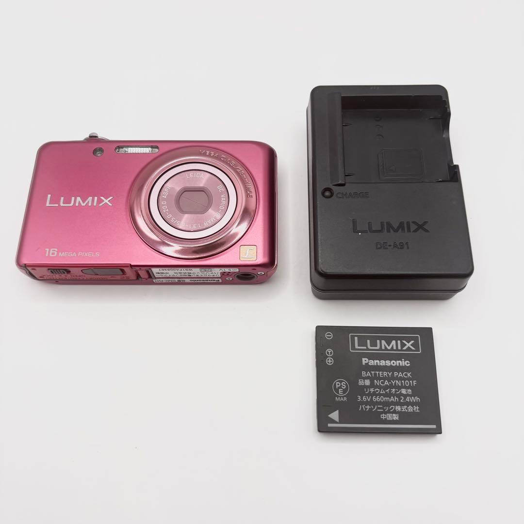 【美品】LUMIX DMC-FH7 ピンク 16メガ デジタルカメラ 訳あり