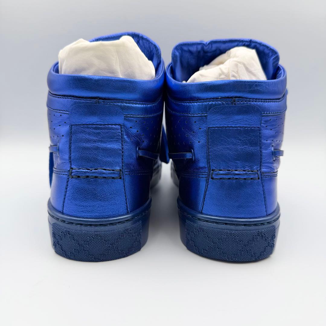 新品未使用✨GUCCI グッチ スニーカー ハイカット ブルー 箱付き