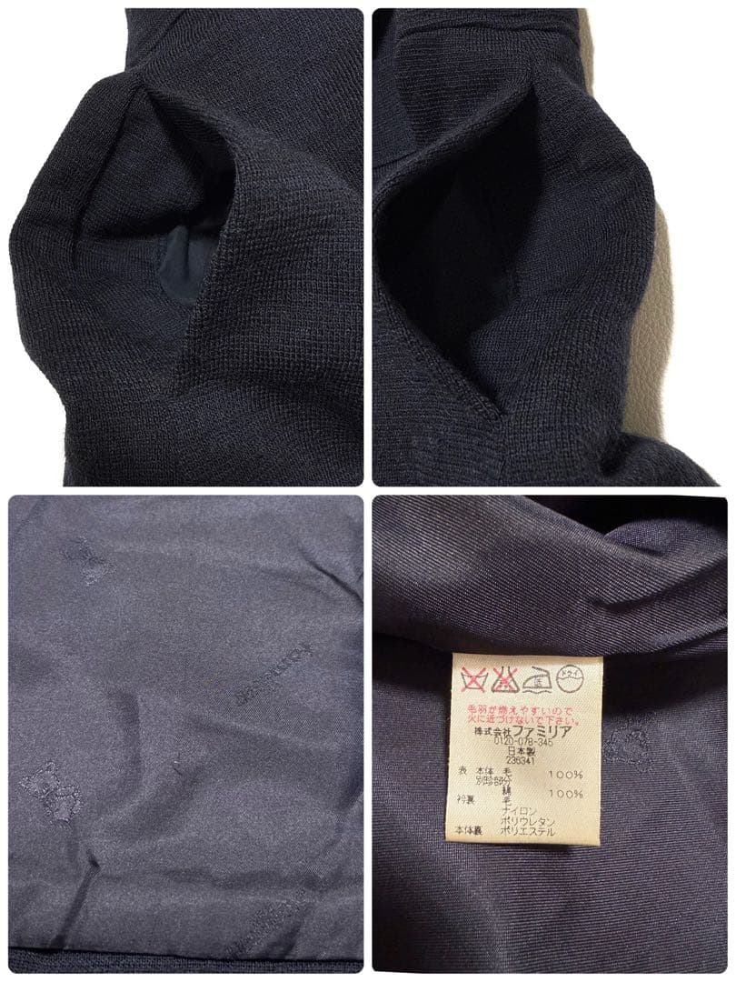 familiar ファミリア コート 130 ネイビー 女の子 フォーマル