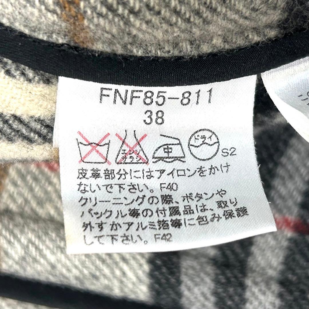 最終価格BURBERRY BLUE LABEL バーバリーダッフルコートM 38