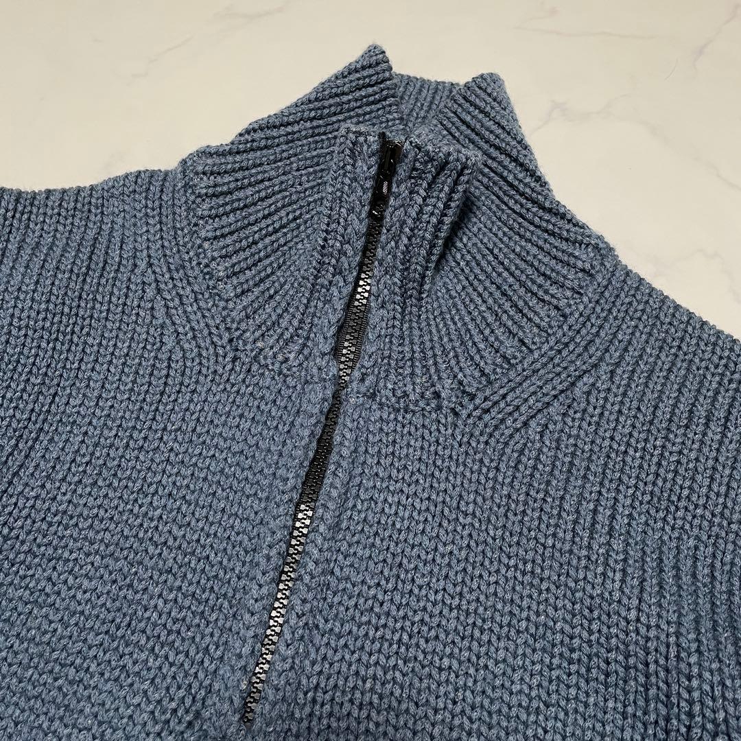STONE  ハーフジップ ミドルゲージ ニットセーター Mサイズ