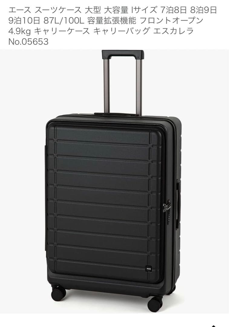 G509 エース スーツケース 大型 大容量 No.05653