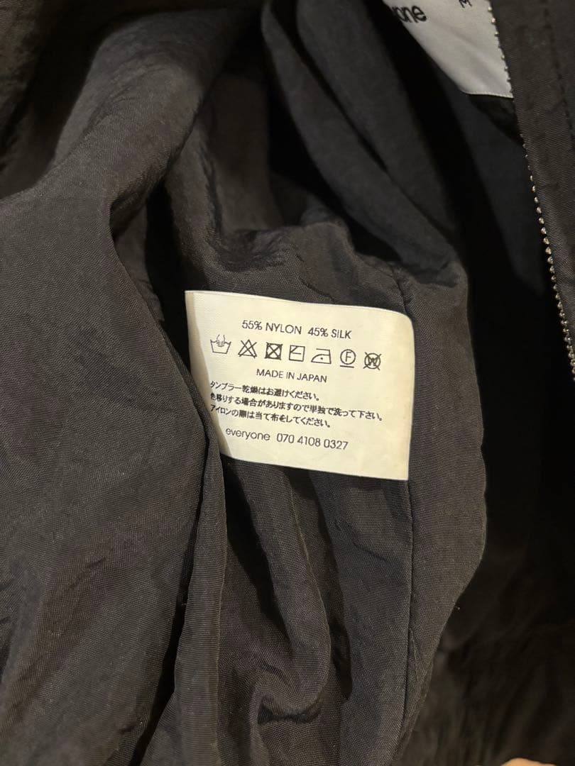 ジャケット・アウター everyone nylon silk harrington jacket