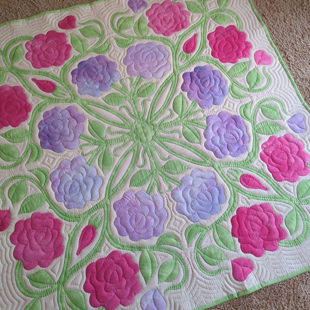 ハワイアンキルトタペストリー　Jin