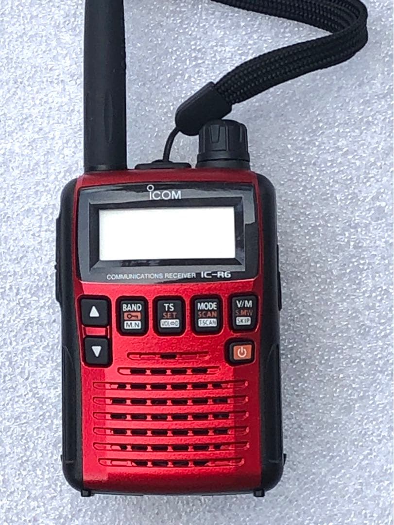 アイコム 広帯域ハンディレシーバー IC-R6 受信拡張 赤
